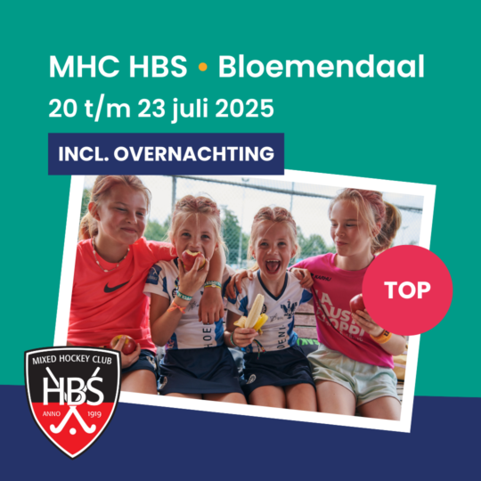 3-daags TOP keeperskamp juli HBS incl. overnachting (zo 20-wo 23)